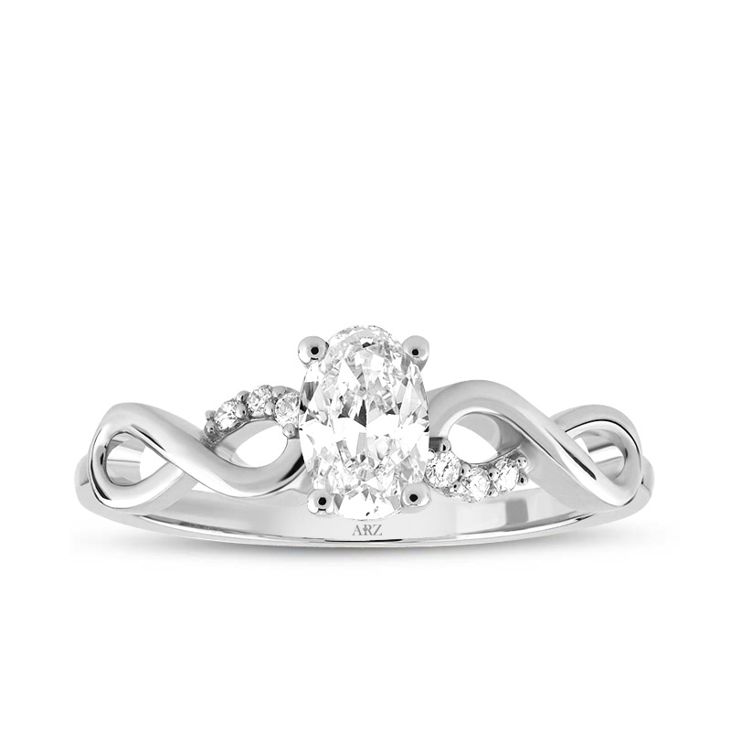 0.50 Karat E Renk Vs Berraklık Oval  Tektaş Yüzük - ATY1026