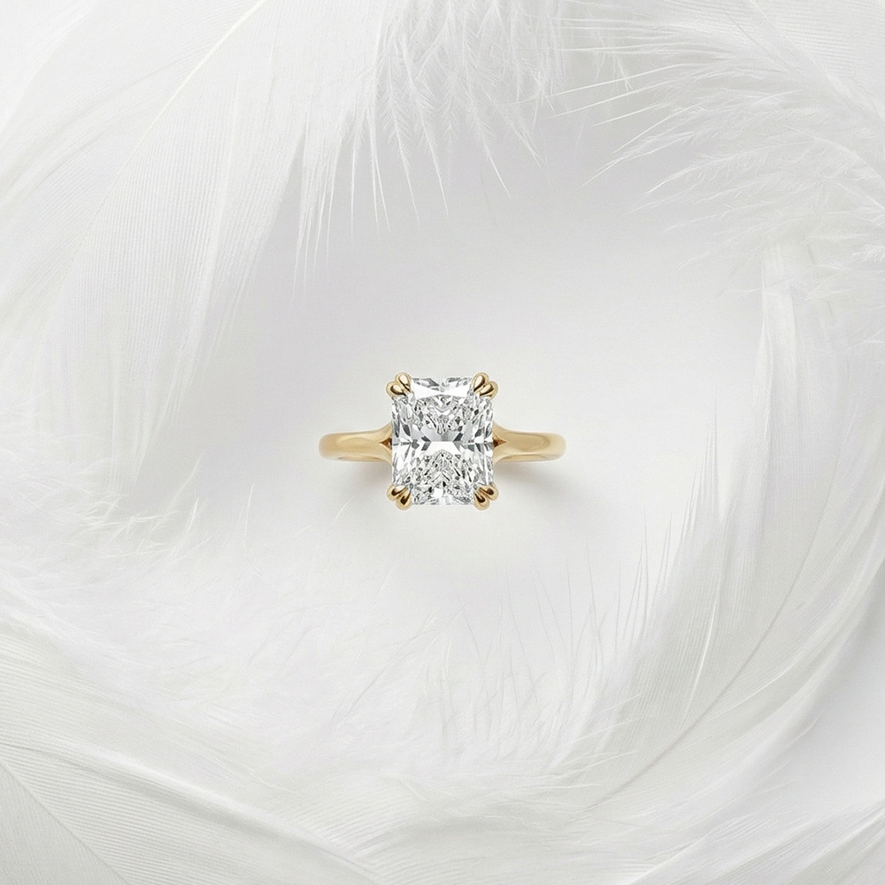 1.02 Karat Radiant TekTaş Laboratuvar Pırlanta Yüzük - ARZ3401