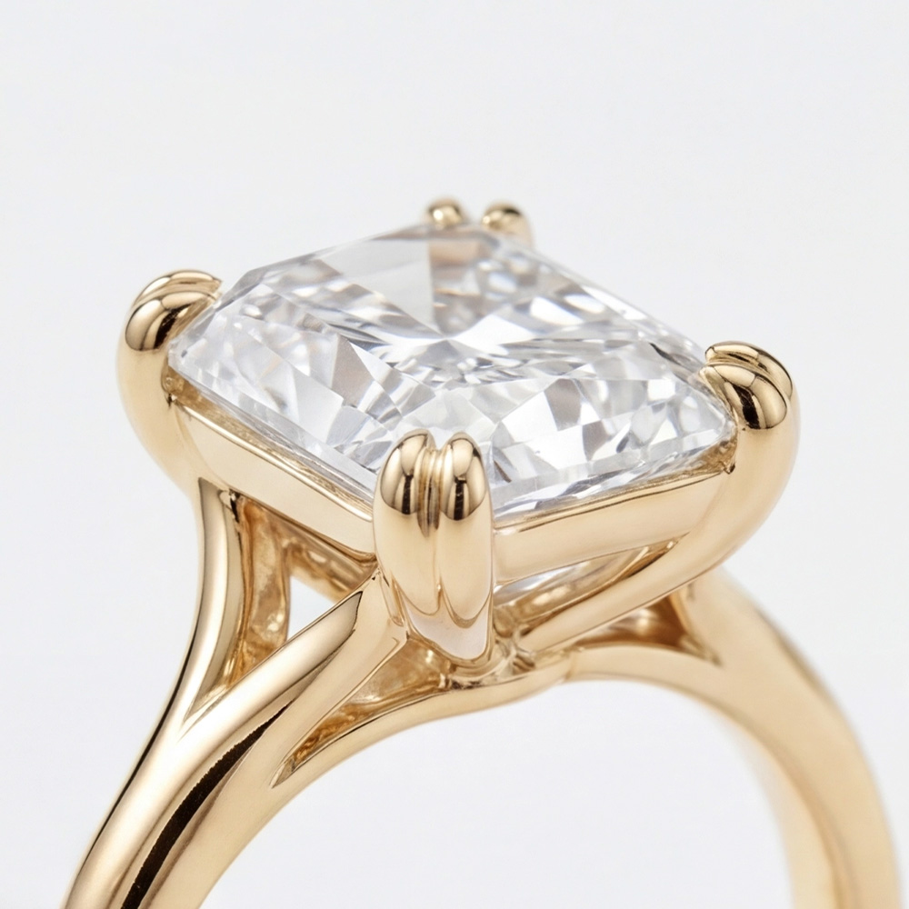 1.02 Karat Radiant TekTaş Laboratuvar Pırlanta Yüzük - ARZ3401