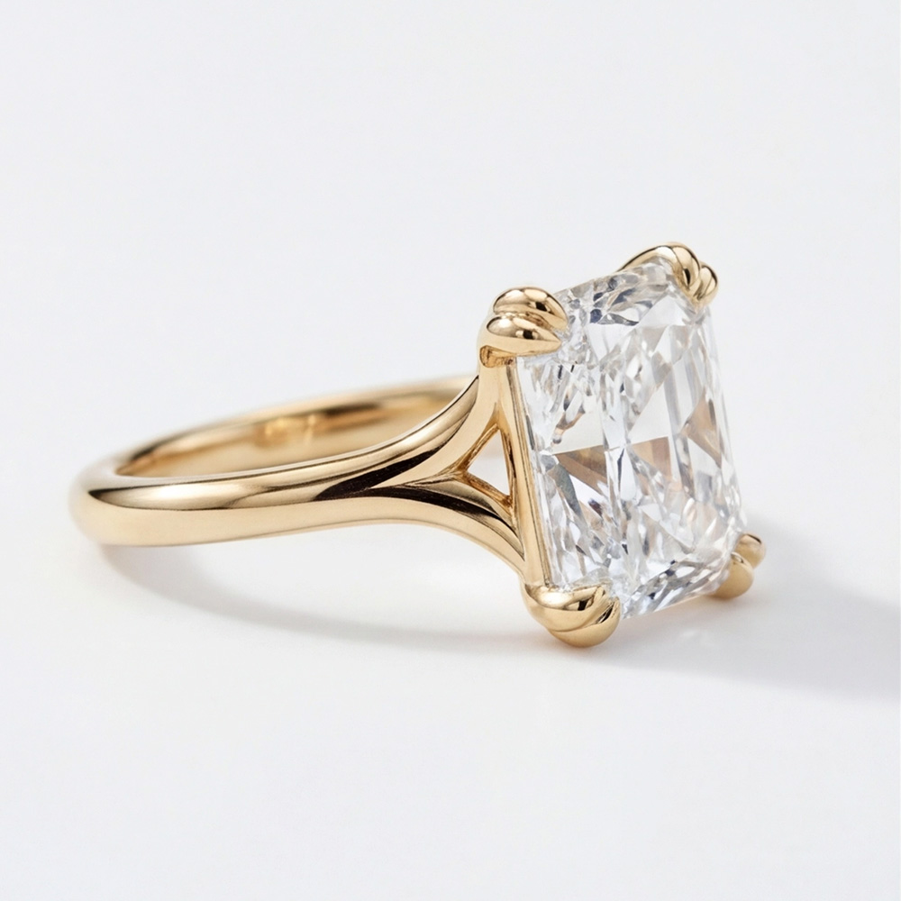 1.02 Karat Radiant TekTaş Laboratuvar Pırlanta Yüzük - ARZ3401