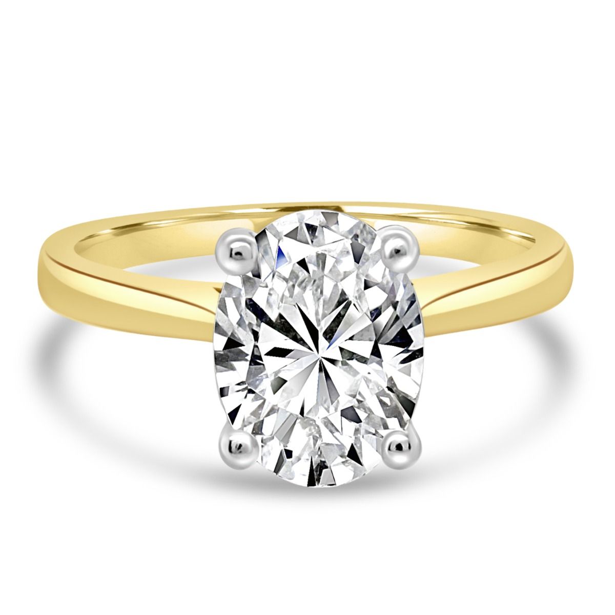 1.05 Karat Oval Pırlanta Tektaş Yüzük - ARZ2031