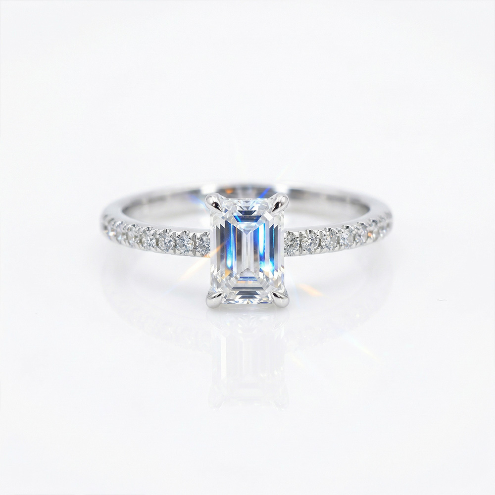 Tektaş Pırlanta Yüzük 1.45 Karat Emerald TekTaş Laboratuvar Pırlanta Yüzük - ARZ3404