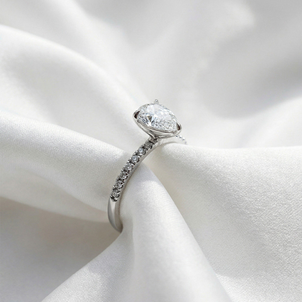 Tektaş Pırlanta Yüzük 1.51 Karat D Renk Vs Berraklık Damla Tektaş Yüzük - ARZ3413