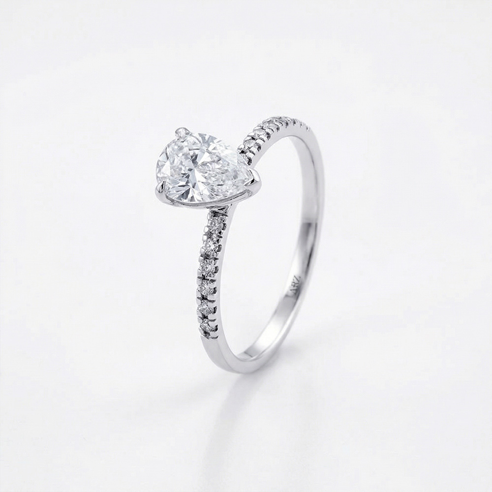 Tektaş Pırlanta Yüzük 1.51 Karat D Renk Vs Berraklık Damla Tektaş Yüzük - ARZ3413