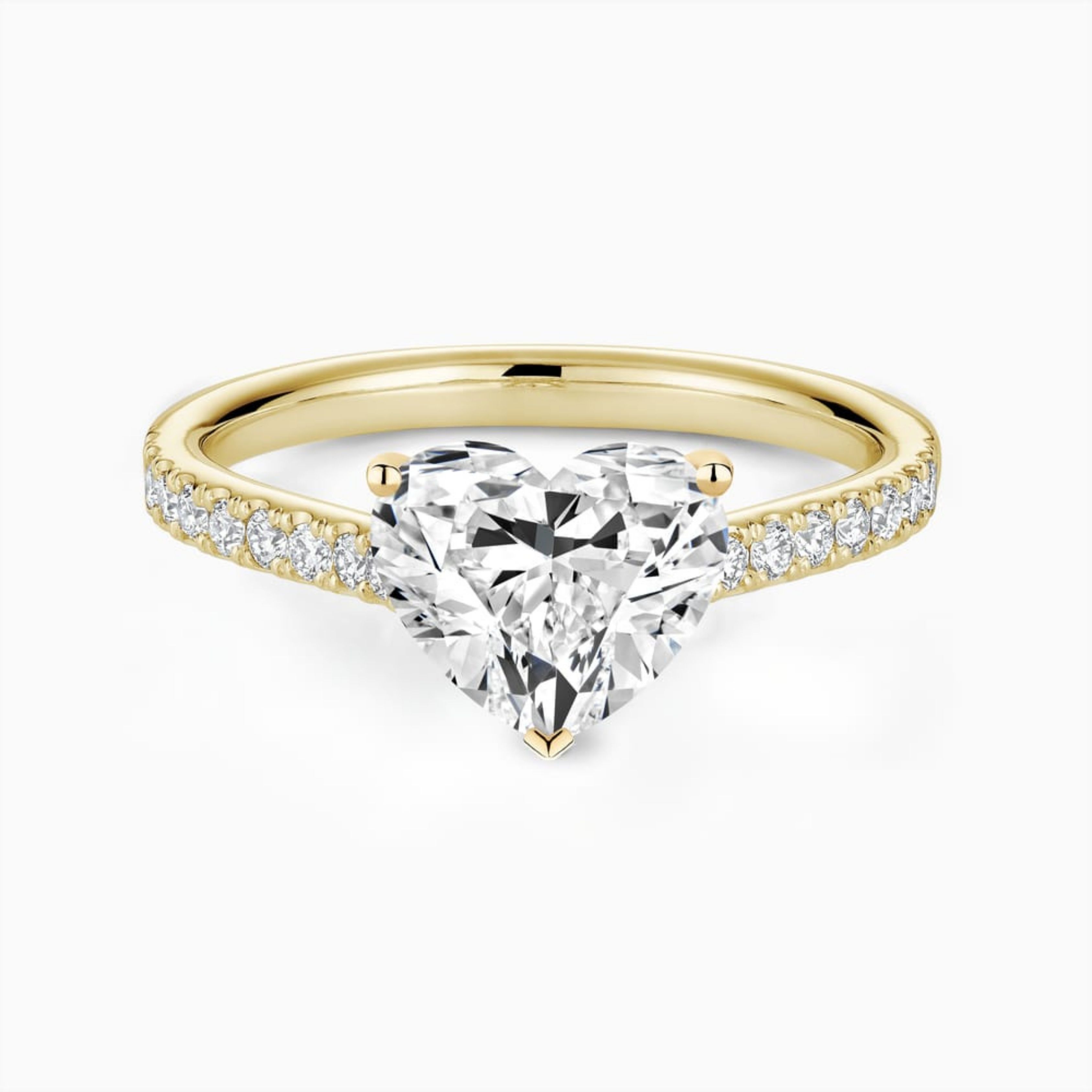 2.00 KARAT KALP KESİM KOLLU TAŞLI TEKTAŞ YÜZÜK - ARZ5005