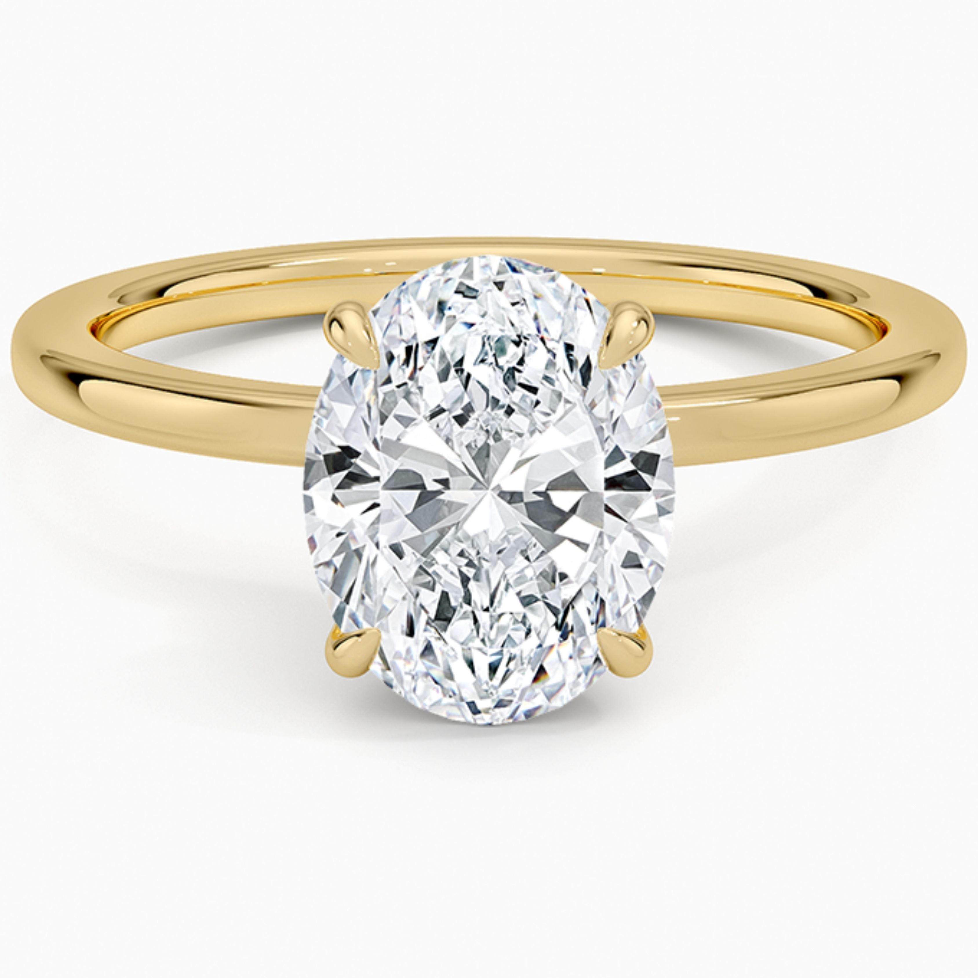 2.00 KARAT OVAL TEKTAŞ YÜZÜK - ARZ5003