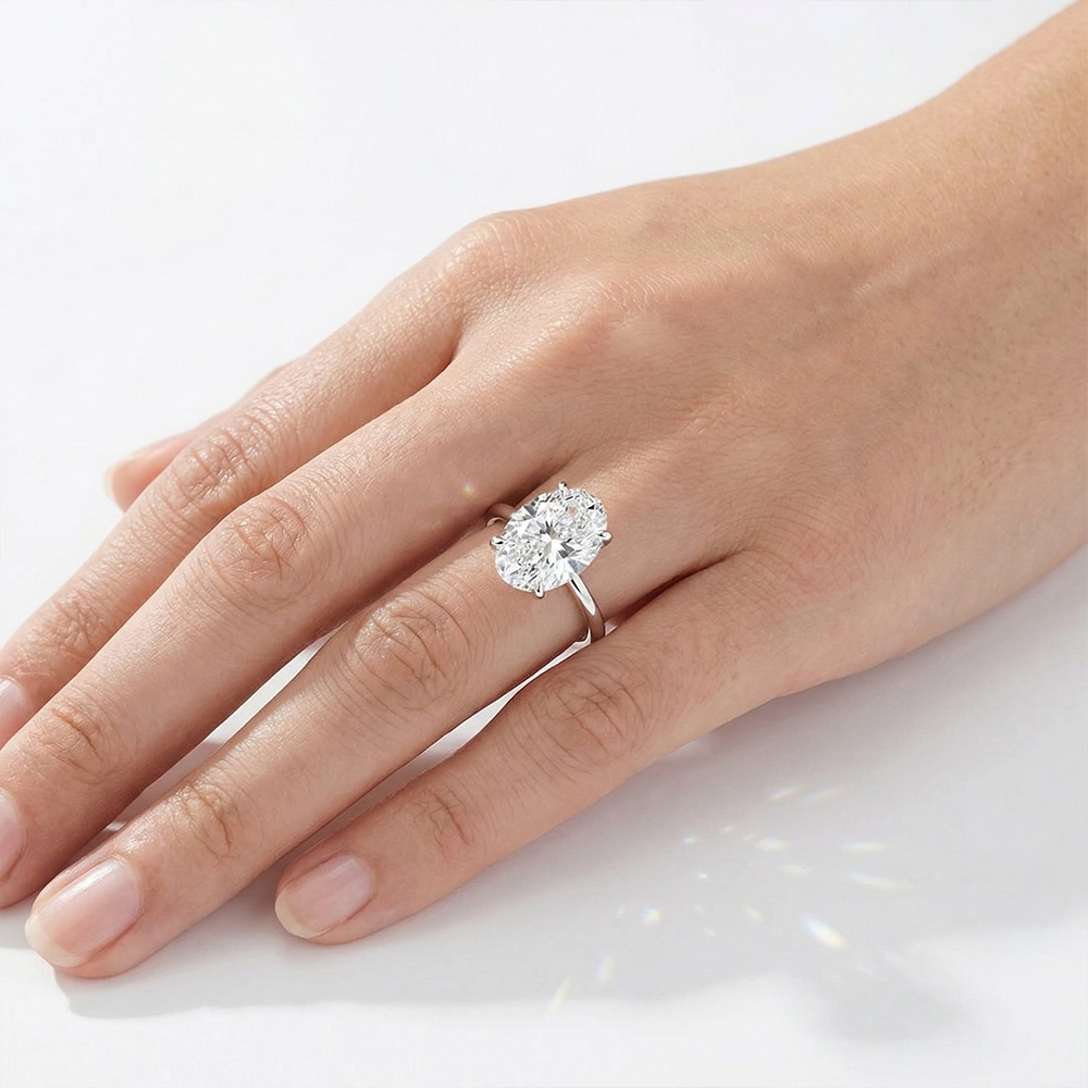 Tektaş Pırlanta Yüzük 2.50 KARAT OVAL TEKTAŞ YÜZÜK - ARZ3424