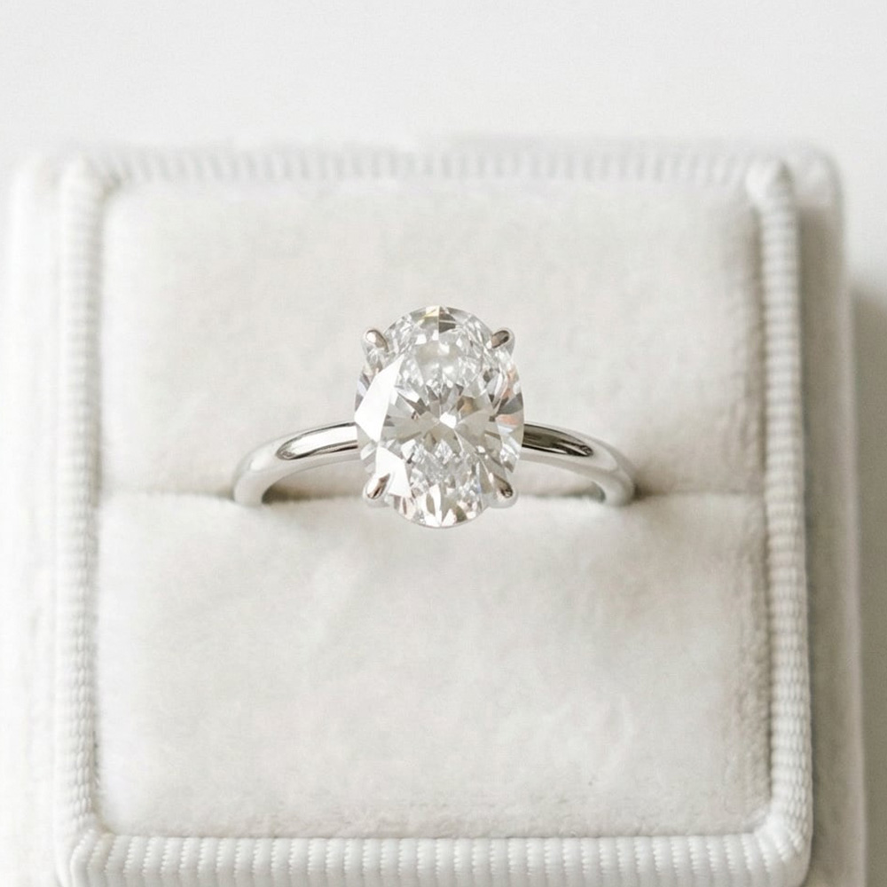 Tektaş Pırlanta Yüzük 2.50 KARAT OVAL TEKTAŞ YÜZÜK - ARZ3424