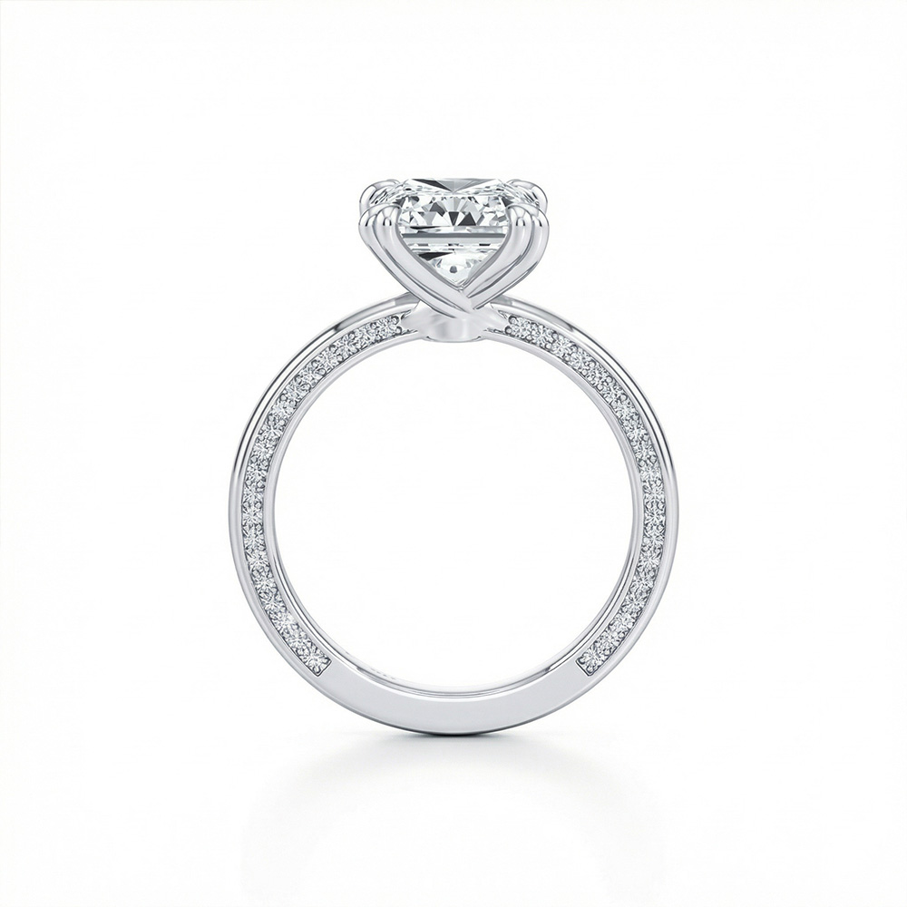 3.02 Karat Radiant TekTaş Laboratuvar Pırlanta Yüzük - ARZ3402