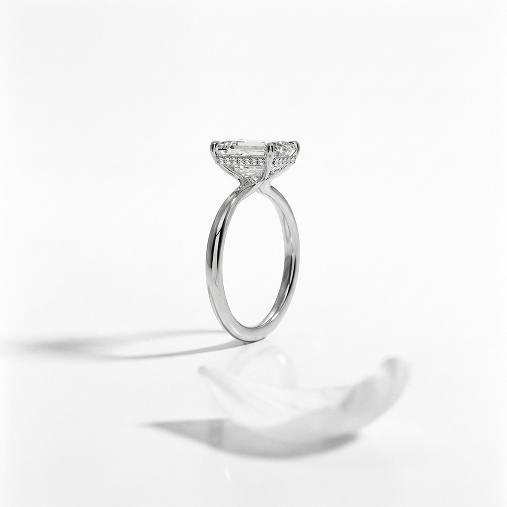 3.04 Karat Emerald TekTaş Laboratuvar Pırlanta Yüzük - ARZ3403