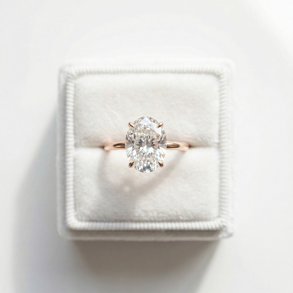 3.46KARAT E Renk Vs2 Berraklık Rose Tektaş Yüzük - ARZ3417